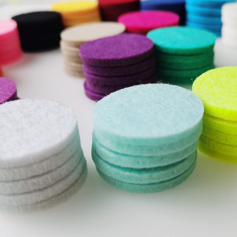 260 Pcs 30mm Aromatherapy Diffuser Pad Round Fibre Replacement Refill Pads Essential Oil Diffuser Pad Air Freshener 20 Colors Accessories - BeesActive Australia