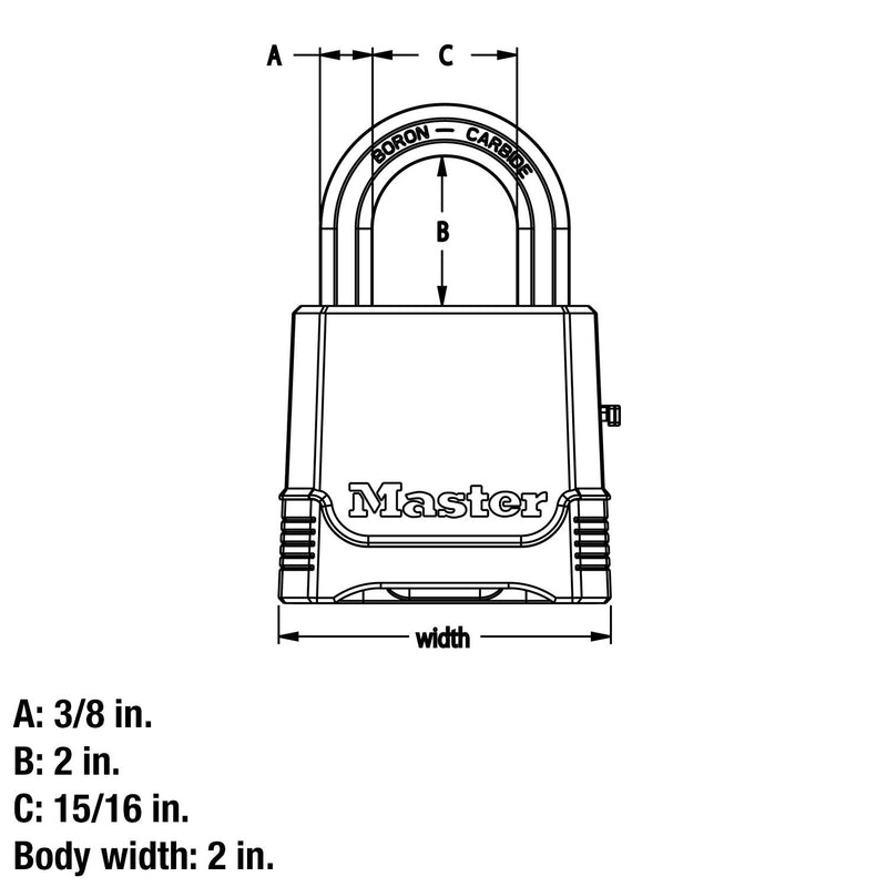 Master Lock M176XDLH Magnum Heavy Duty Set Your Own Combination Lock - BeesActive Australia