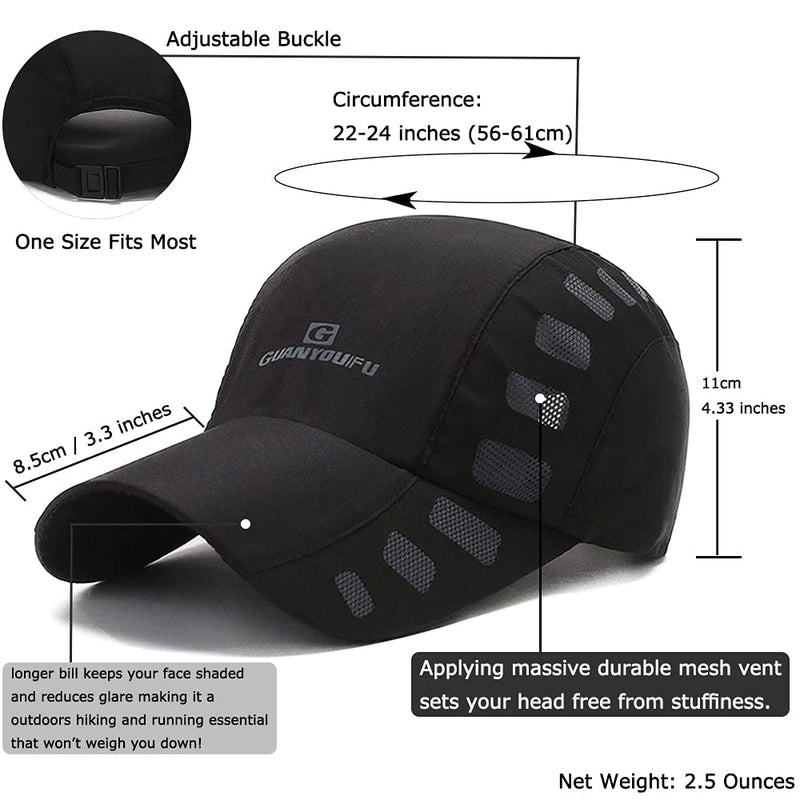 CLAPE Breathable Outdoor UV Protection Cap Lightweight Quick Drying Summer Sports Sun Caps Cp23-navy - BeesActive Australia
