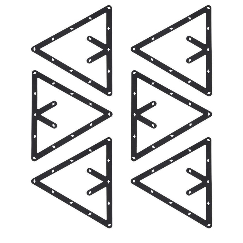 Fafeims 6Pcs/Set Billiard Ball Holder Sheet Triangle Billiard Table Positioning Rack Pool Table Rack for 8 9 10 Ball - BeesActive Australia