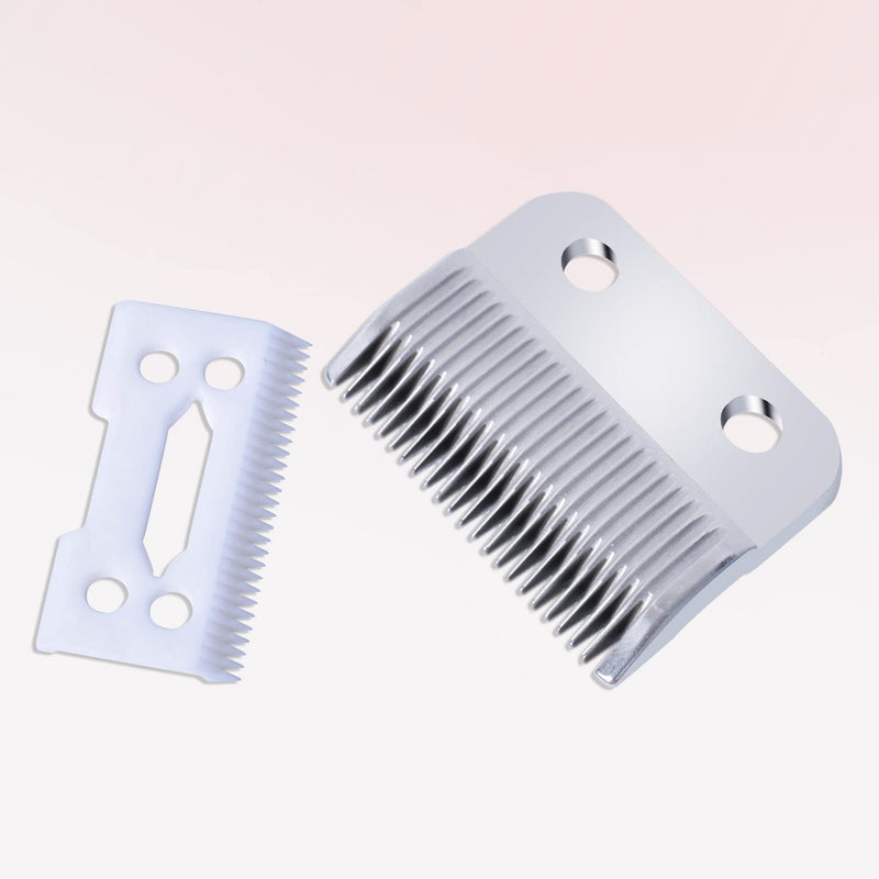 Clippers Blades Replacement Compatible with Wahl 30-15-10(#1037-400),Professional Animal Standard Adjustable Blade Set,Ceramic Dog Blade Set,2 Set(Gold /Silver) - BeesActive Australia