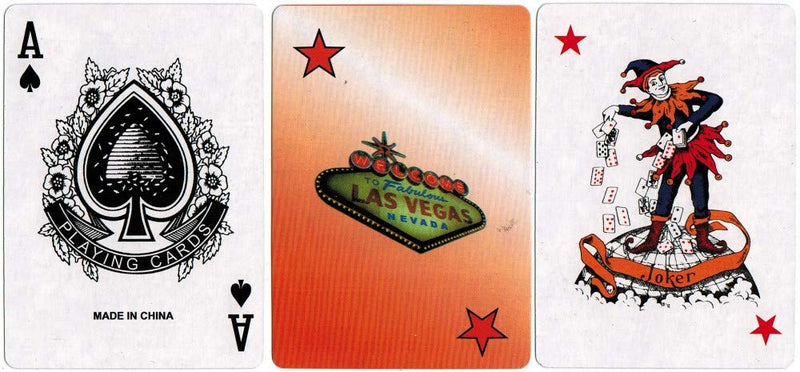 Texas Hold’em Poker & Blackjack 2-Sided Premium Felt Layout Fabulous Las Vegas Playing Card Deck - BeesActive Australia