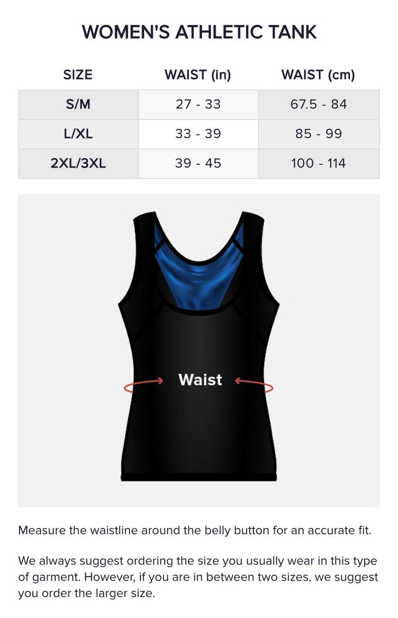 Sweat Shaper Women's Premium Workout Tank Top Slimming Polymer Sauna Vest Large-X-Large Black - BeesActive Australia