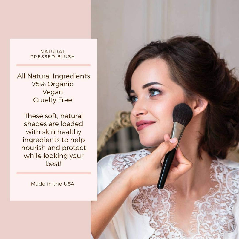 Mom's Secret 100% Natural Blush, Organic, Vegan, Gluten Free, Natural Pressed Blush, Cruelty Free, Made in the USA, 0.18 oz (Dusty Rose) Dusty Rose - BeesActive Australia