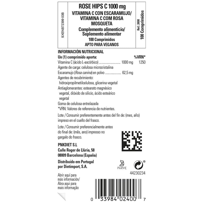 Solgar Vitamin C 1000 mg with Rose Hips Tablets - Pack of 100 - Immune System Support - For Tiredness and Fatigue - Collagen Formation Support - Vegan - BeesActive Australia