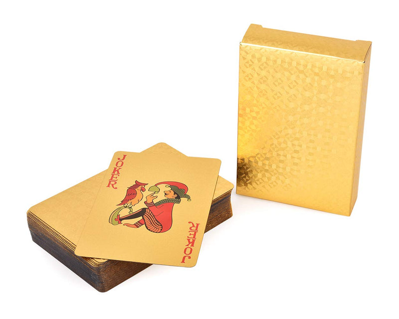 [AUSTRALIA] - DS. DISTINCTIVE STYLE 24K Gold Foil Poker Cards Luxury Golden Playing Cards for Table Games Magic Trick Cards Deck 