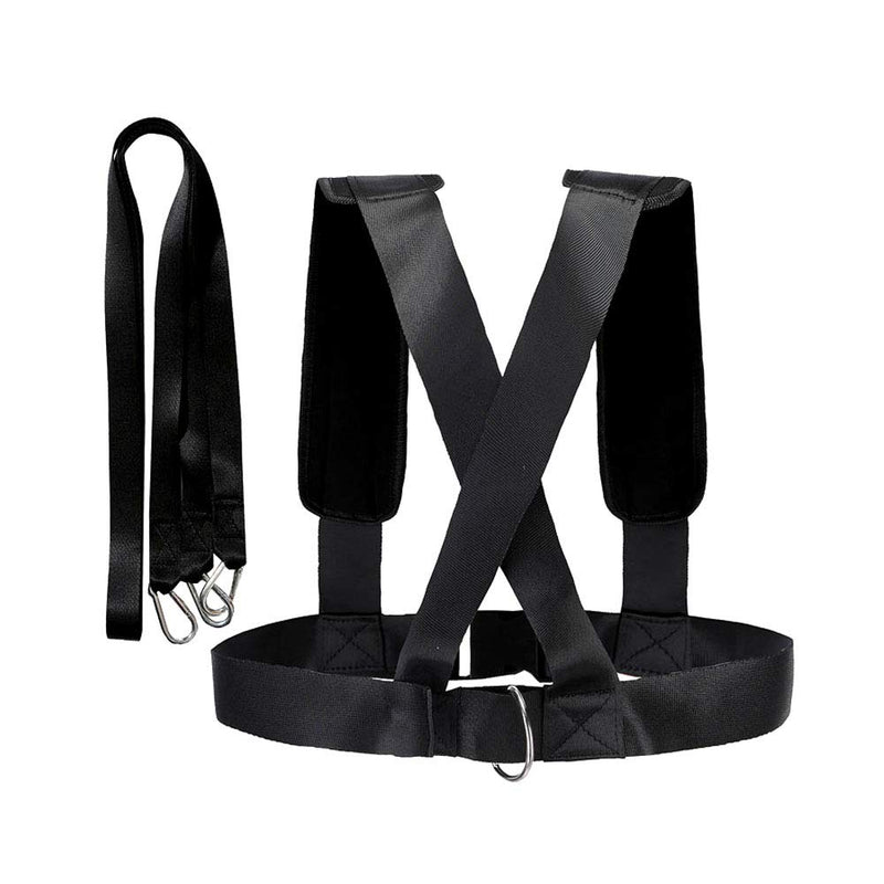 XccMe Sled Harness Tire Pulling Harness Fitness Resistance Training Workout -Adjustable Padded Shoulder Strap Vest+belt+resistance band - BeesActive Australia