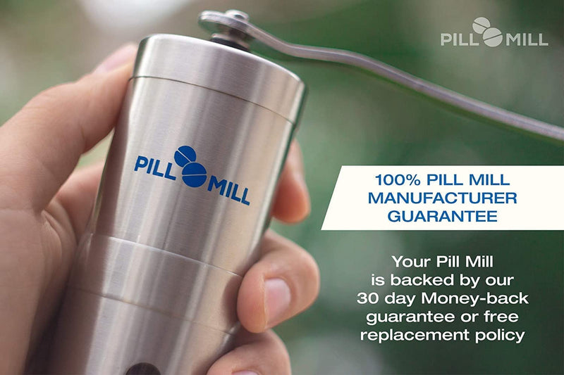 Pill Mill Pill Crusher - Crushes Multiple Tablets to a Fine Powder - Metal Medicine Grinder - Tablet Pulverizer Perfect for Travel - Great for Feeding Tube use, Pets or easier Medicine intake for Kids - BeesActive Australia