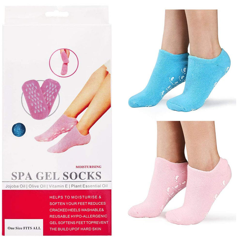 Moisturizing Gel Socks - Foot Moisturizing Socks for Dry Feet and Cracked Heel Spa Treatment, Relief Therapy Cracked Feet Repair with Moisturizer and Moisture Lotion Socks by INDIGO61 - BeesActive Australia