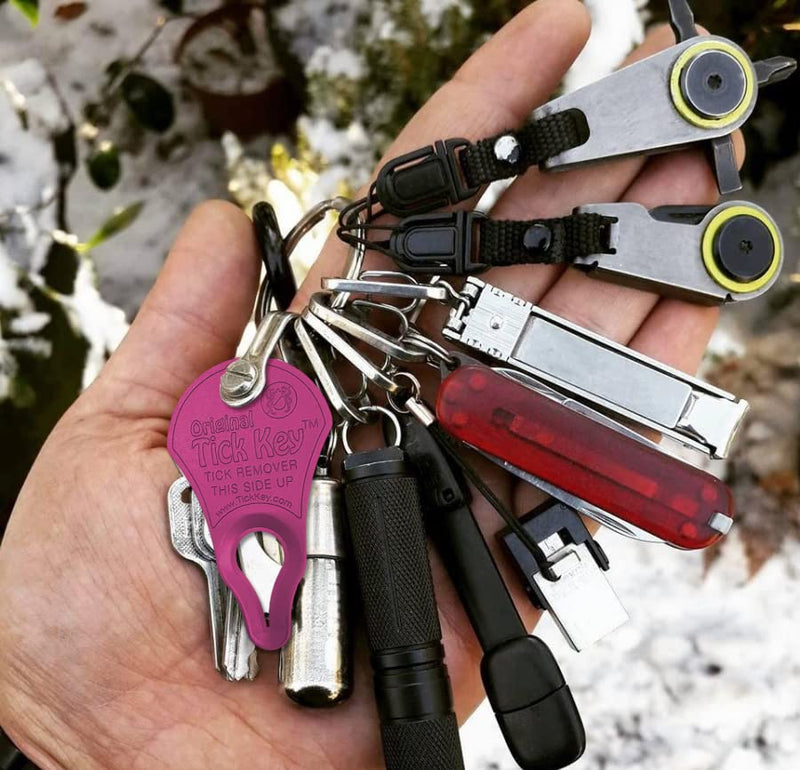 The Original Tick Key -Tick Detaching Device - Portable, Safe and Highly Effective Tick Detaching Tool (Rainbow 7 Pack) - BeesActive Australia