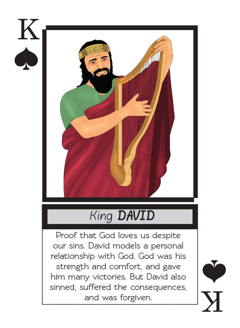 Playing Cards: Bible Legends (Diverse Bible Characters, Stories and Encouraging Bible Verses) - BeesActive Australia