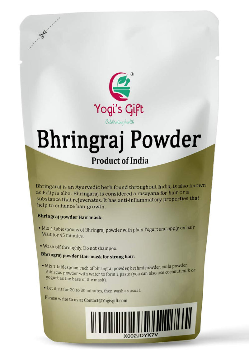 Yogi�s Gift | Bhringraj Powder for Hair Growth | 250 Grams | Eclipta Alba | False Daisy | Ayurvedic Herbal Hair Follicle Powder - BeesActive Australia