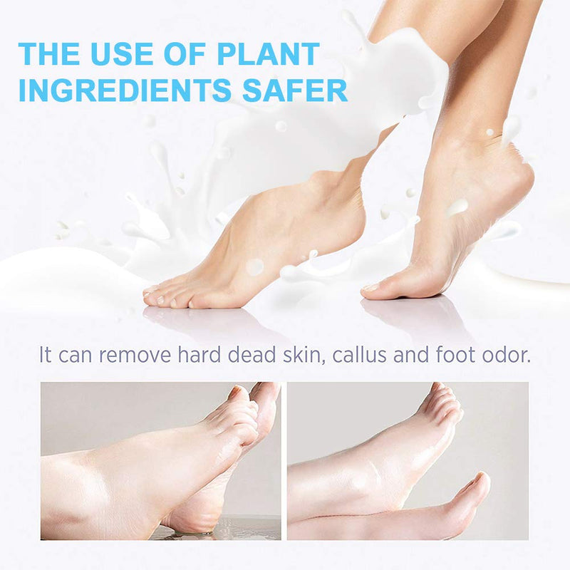 Foot Peel Mask-（5Pack）Peeling Away Calluses and Dead Skin Cells -Exfoliating Foot Mask, Baby Soft Smooth Touch Feet-Men Women (Milk) (5Pack) 5Pack - BeesActive Australia