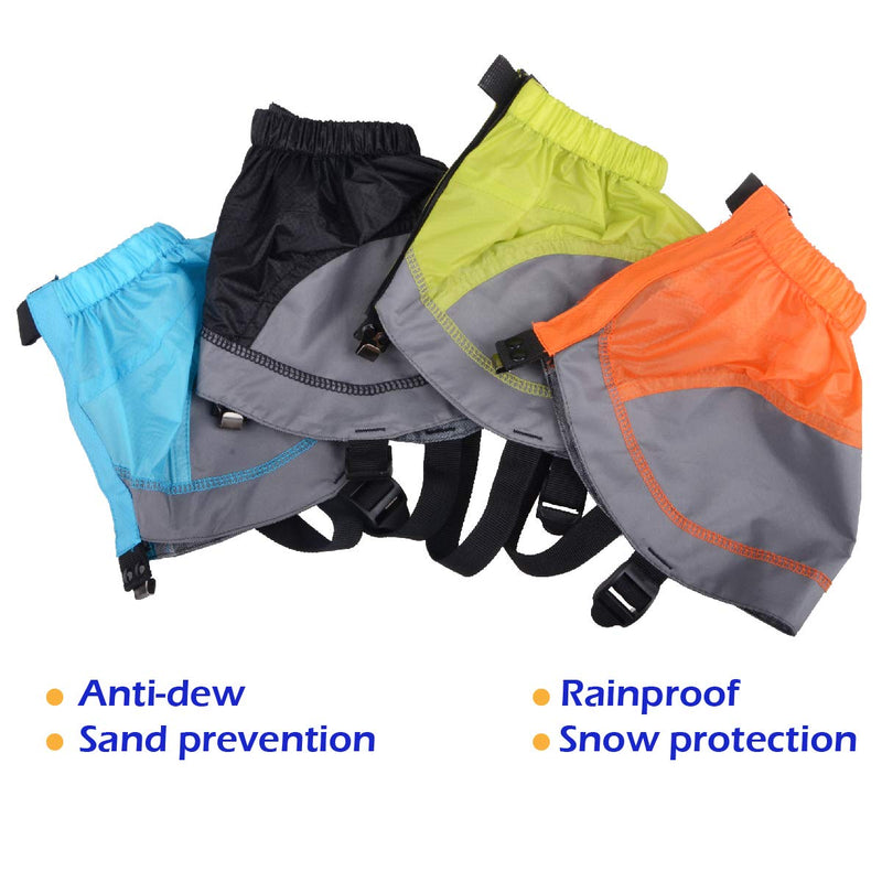 TRIWONDER Gaiters Low Gators Lightweight Waterproof Ankle Gaiters for Hiking Walking Backpacking 01 Black & Gray - BeesActive Australia