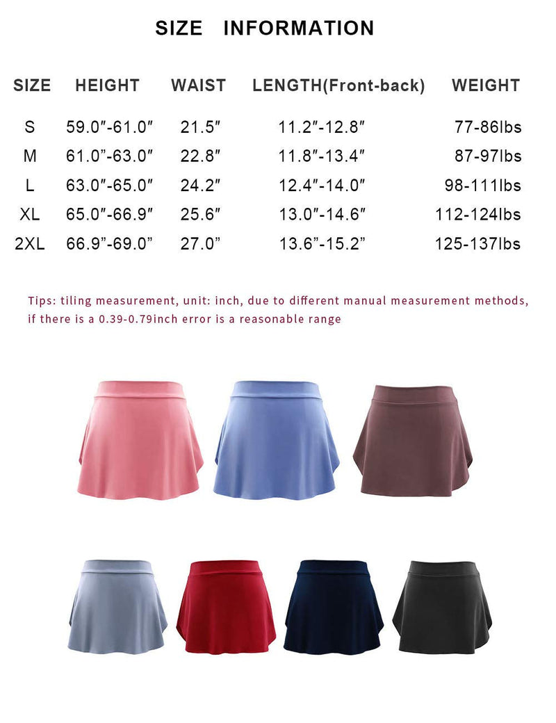 Lovdaswi Women Ballet Dance Skirt Black Small - BeesActive Australia