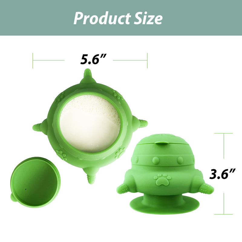 Puppy bottles for nursing,Puppy milk feeders for multiple puppies nipple,Puppy Feeder Milk Bowl,4 Nipples Silicone Puppy Nursing Station,Feeder Bowl for Kittens, Puppies,Capacity 240ml（Green） - BeesActive Australia