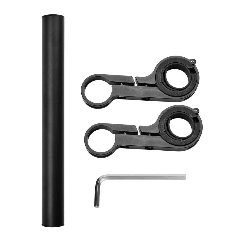 Yizhet Bike Handlebar Extender, Lightweight Durable Double Bicycle Handlebar Extension Bracket for Holding Motorcycle E-Bike Lamp Speedometer GPS Phone Mount Holder Aluminum Alloy 20cm - BeesActive Australia