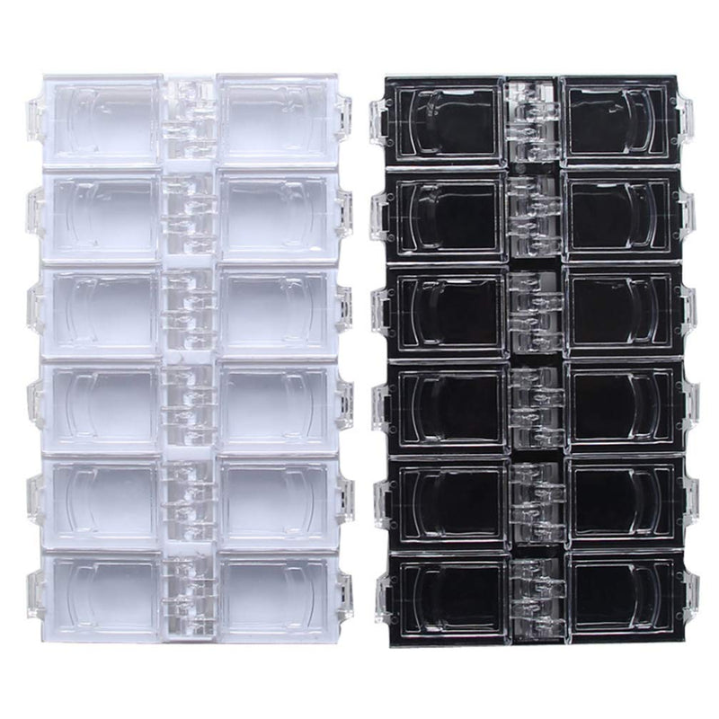 Healifty 4pcs/Pack Nail Art Supply Organizer Solid Plastic Nail Art Storage Organizer Case for Nail Tips - BeesActive Australia