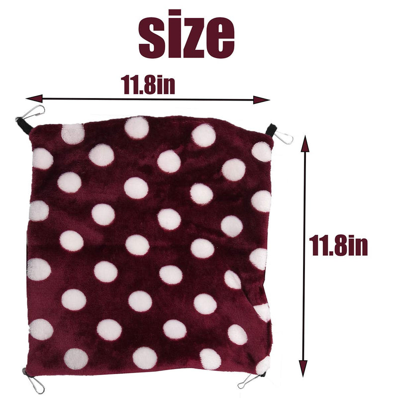 LEFTSTARER Triple-Layer Sugar Glider Hammock, Small Pet Cage Hammock, Sugar Glider Cage Accessories Hamster Bedding Small Animals Bed for Chinchilla Parrot Ferrets Rat Playing Sleeping Grey - BeesActive Australia