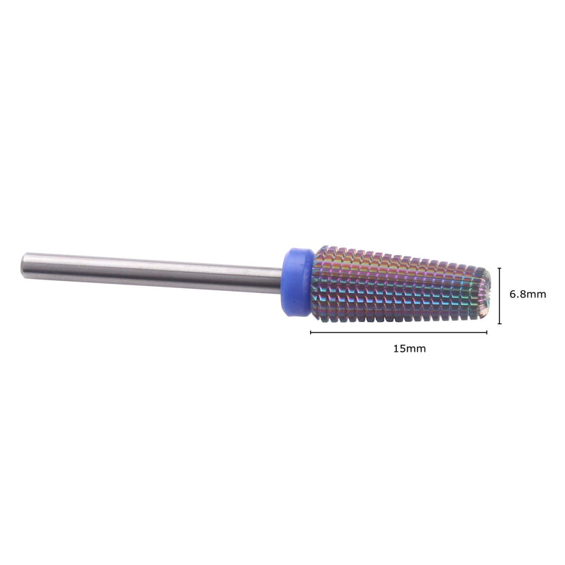 MZCMSL 5 in 1 Carbide Nail Bit - Tapered Barrel Bit for Both Left and Right Handed,3/32 Shank efile Bit - Fast Remove Acrylic or Hard Gel (Medium,Multicolor) Medium-5 in 1 - BeesActive Australia