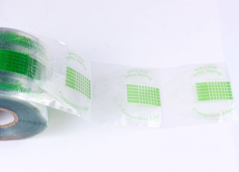 Beauty Leader 500 Pcs/Roll Nail Form Stickers Clear Nail Art Guide Form Acrylic UV Gel Tips Extension (A-Green) A-green - BeesActive Australia