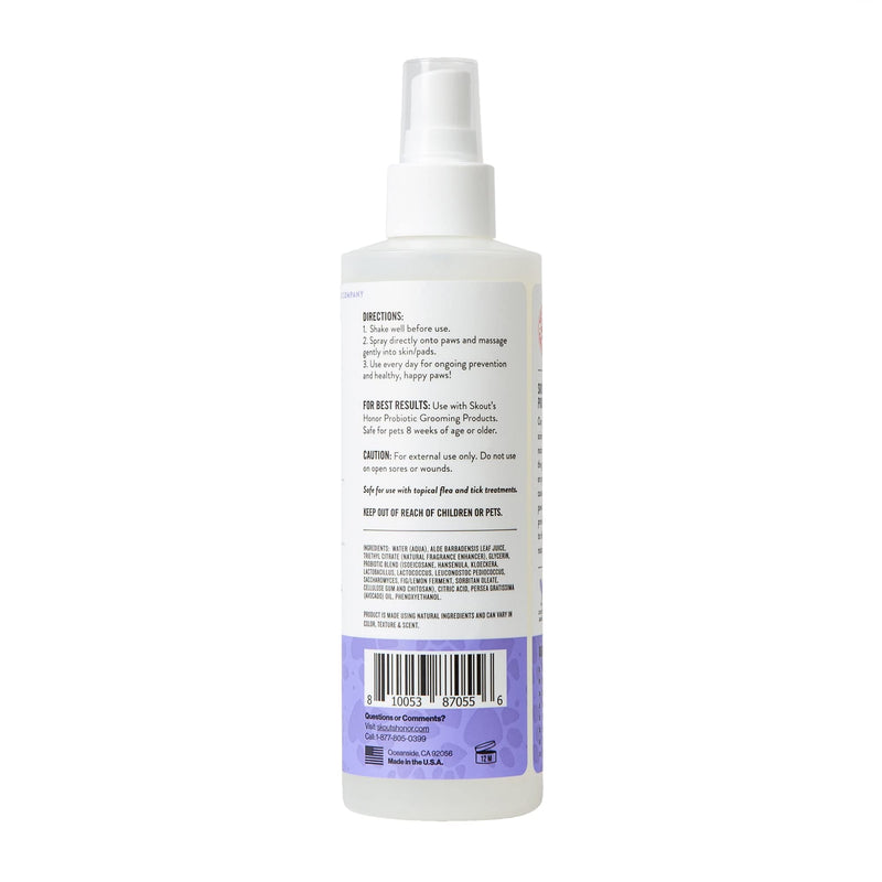 Skout's Honor: Probiotic Paw Spray Supports Healthy Skin and Relieves Itchy, Stinky, and Irritated Paws - Hypoallergenic, 8 oz. - BeesActive Australia