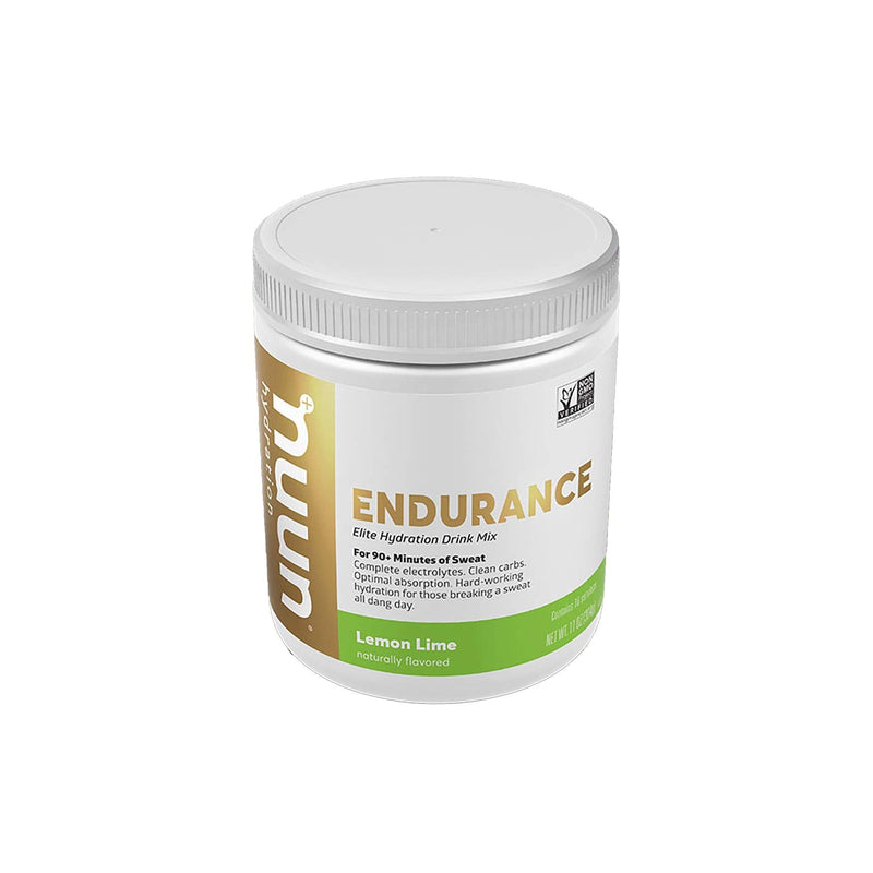 Nuun Hydration Endurance | Workout Support | Electrolytes & Carbohydrates (Lemon Lime, 16 Servings - Canister) Lemon Lime 1 Pound (Pack of 1) - BeesActive Australia