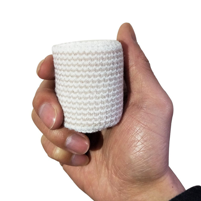 ZJCCTO Elastic Bandage 6 Pack. 2 Inches Wide x (13 to 15 ft. when stretched) with Hook and Loop on Both Ends, Latex Free Bandage. Perfect Compression Wrap for Varicose Veins,Sprained Ankle - BeesActive Australia