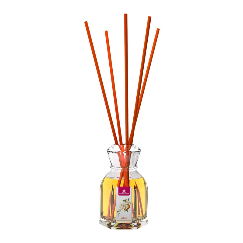 CRISTALINAS Air Freshener, Reed Diffuser, 40ml / 8 weeks, 0% alcohol, Orange Blossom & Honey Fresco 8x6x21 cm - BeesActive Australia