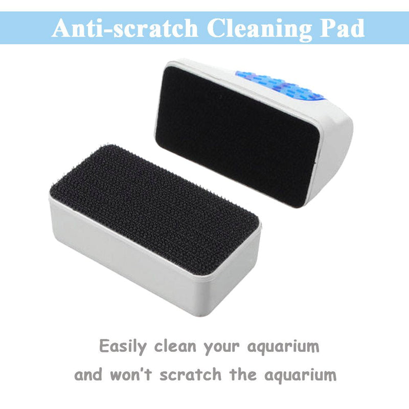 Bestgle Aquarium Glass Magnetic Scrubber Cleaner, Fish Tank Aquatic Algae Cleaning Tool Brush Magnet Scraper with Floating Design for Tank Under 60 Gallon S/M/L M - BeesActive Australia