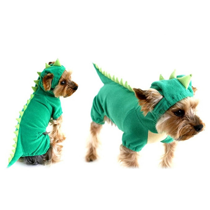 NACOCO Dog Dinosaur Design Costume Green Pet Clothes for Medium & Large Dog Small (Pack of 1) - BeesActive Australia