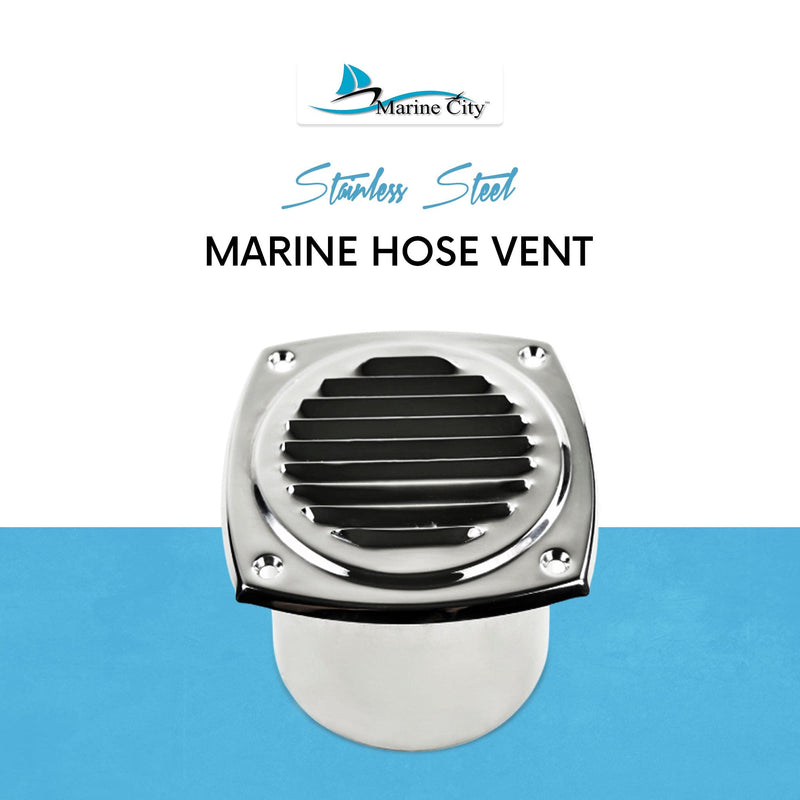 MARINE CITY 304 Stainless-Steel Marine Hose Vent 4 Inches Diameter for Hose Boats Marine Yacht Caravan Home - BeesActive Australia