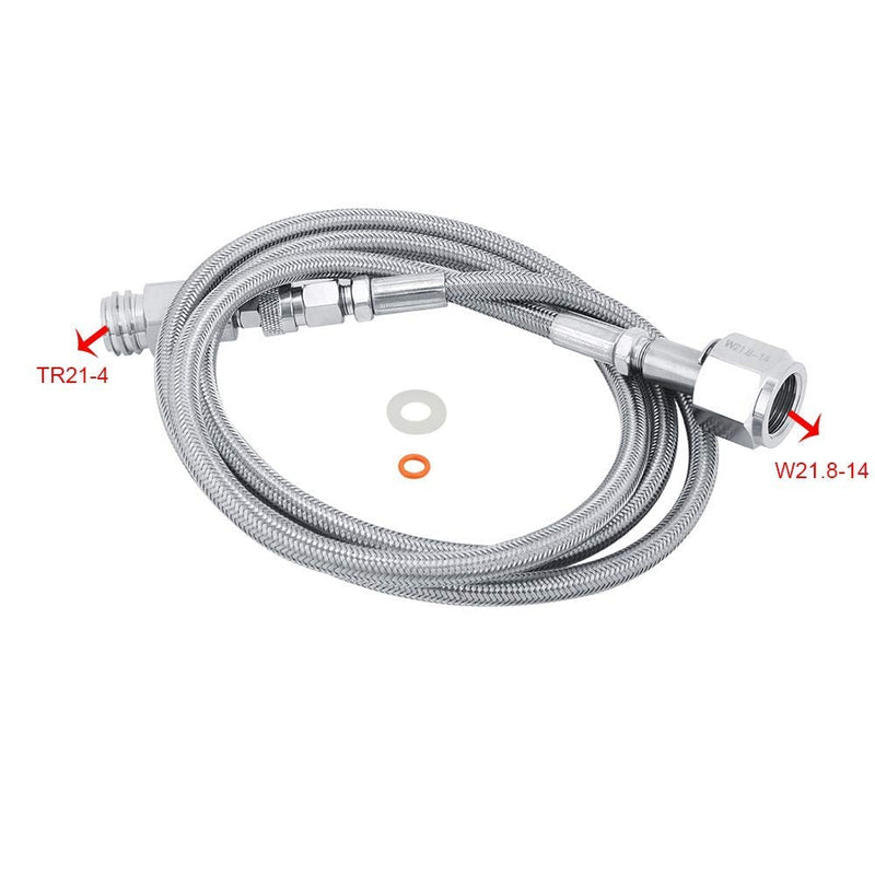 External hose, 1.5 m, 60 inches for Soda Club adapter kit for external hose CGA320 connection(TR21-4,W21.8-14) - BeesActive Australia