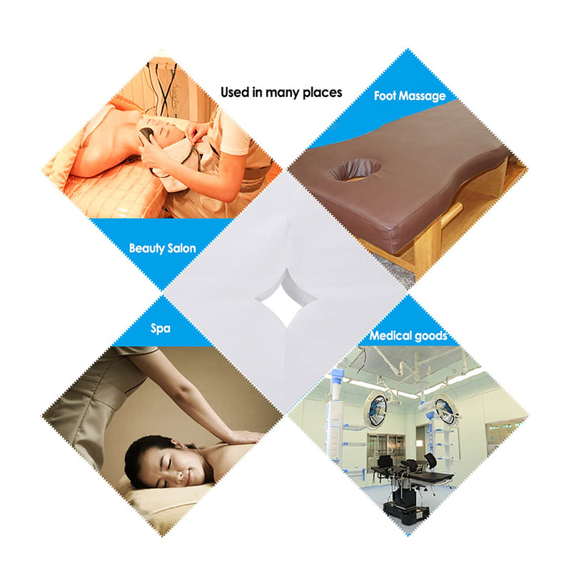 100pcs Headrest Cover Disposable Massage Sheet Breathing Hole for Spa Pillow Bed Table Salon Tools - BeesActive Australia