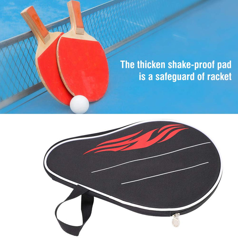 Dioche Table Tennis Racket Case, Lightweight Portable Ping Pong Paddle Carry Case Bat Bag Holder with Balls Pouch - BeesActive Australia