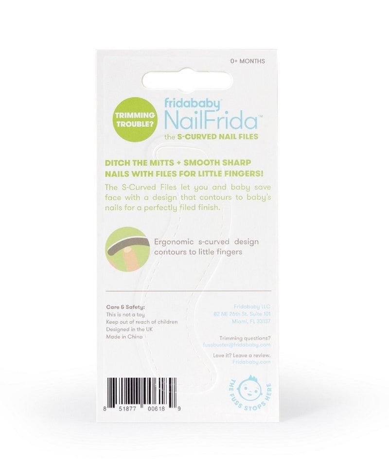 Fridababy NailFrida The S-Curved Nail Files (5 Pack) White - BeesActive Australia