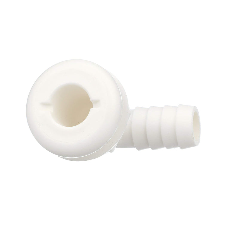 Seachoice 18131 90-Degree Angled Thru-Hull Connector, White Finish, 0.75 Inches - BeesActive Australia