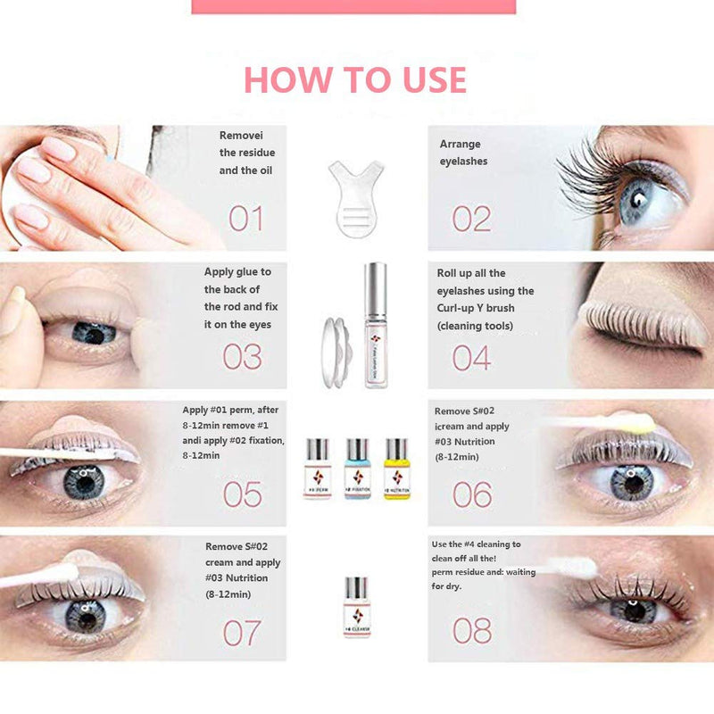 Malcm Professional Lash Lift Kit,Eyelash Perm Kit,Lash Extensions Lash Curling Lash Lifting Kit,Semi-Permanent Curling Perming Wave Suitable For Salon - BeesActive Australia