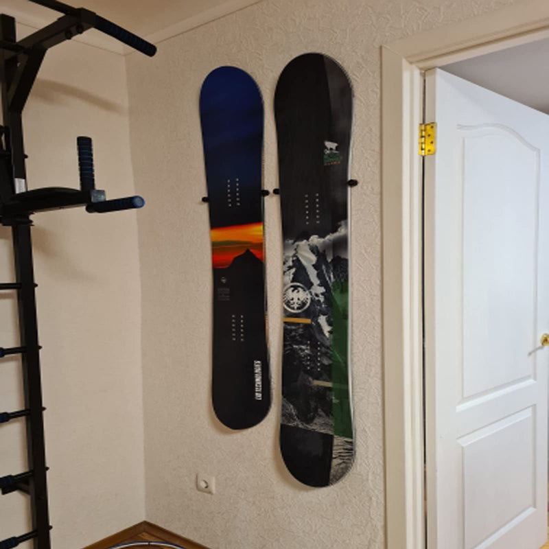 Ski/ Snowboard Storage Rack, Snowboard Display Rack, Wall Mount Storage Organizers, Floating Hanger Rack - Invisible Design - Hold 2 Snowboard - Screws and washer Included - Protect Snow Board - BeesActive Australia