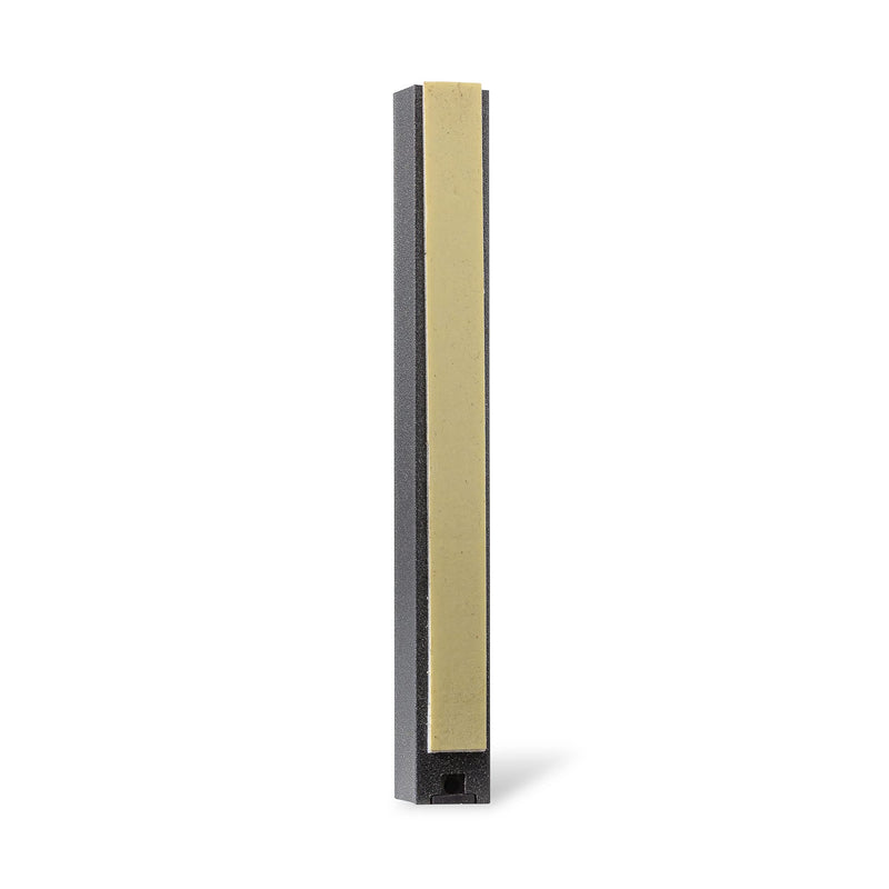 Ateret Judaica 5 Pack Modern Aluminum Waterproof Mezuzah Case, Made in Israel, Fit up to 5" / 12cm Mezuzah Scroll, Easy Peel and Stick (Scroll Not Included) Shimmer Dark Gray With Glued Shin - BeesActive Australia