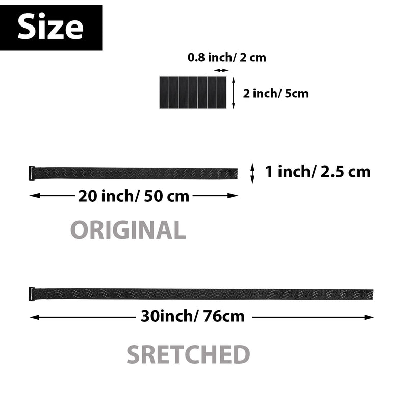Boot Straps 4 Pieces Adjustable Thigh High Boots Tape Elastic Boot Belts and Straps Comfortable Thigh High Strap Boots Women Boots Fixed Belt with 28 Pieces Hook and Loop Tape for Knee High Boots - BeesActive Australia