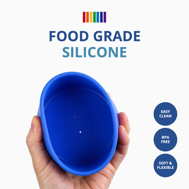 BLUE GINKGO Silicone Stacking Cups - Nesting Cups and Silicone Stacking Toy - Open Ended Montessori Toddler and Baby Stacking Cups - Neutral Baby Toys (5 Cups - Vibrant) - BeesActive Australia