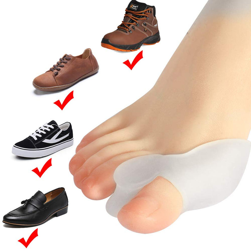 Gel Toe Bunion Separator Corrector,10 Pack Soft Hallux Valgus Protectors Straightener,Bunion Pad & Separates,Relief Bunion Pain - BeesActive Australia
