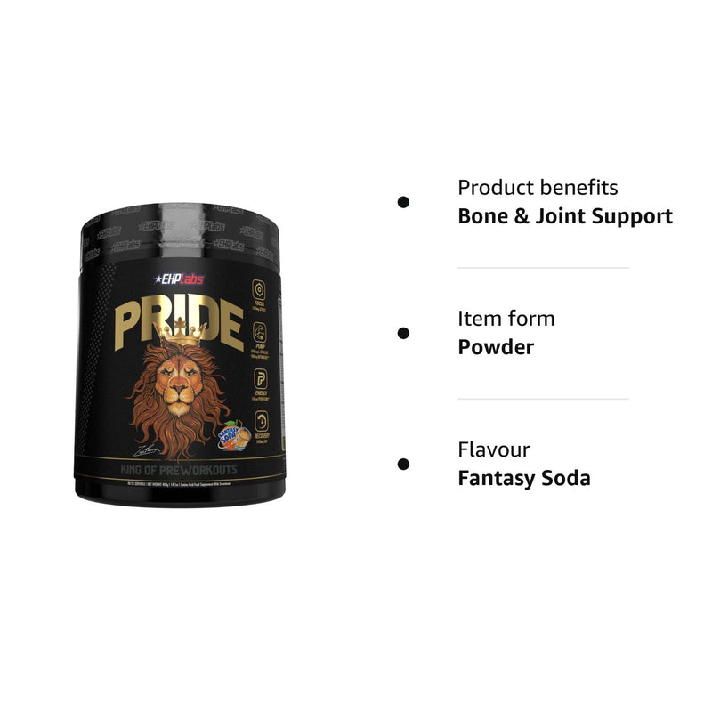 EHPlabs Pride Pre Workout Powder - Full Strength Pre Workout Men, Pre Workout Women, Energy Supplements, Sharp Focus, Epic Pumps & Faster Recovery - Fantasy Soda (40 Servings) - BeesActive Australia