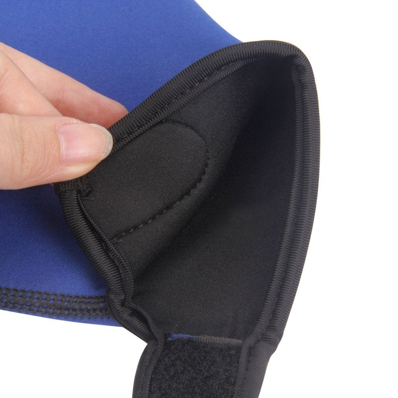 Swim Gloves Aquatic Fitness Water Resistance Webbed Gloves Diving Surfing Fitness Gloves Fins Neoprene Fingerless Glove Webbed Flippers Paddle with Adjustable Strap for Men Women Adult Children blue Medium - BeesActive Australia