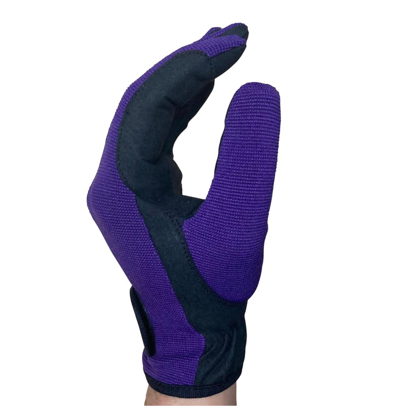 Youth Equestrian Gloves for Girls & Boys Children Gloves All Weather Outdoor Sports Gloves Horse Riding (6 - 8 Years, Purple) - BeesActive Australia