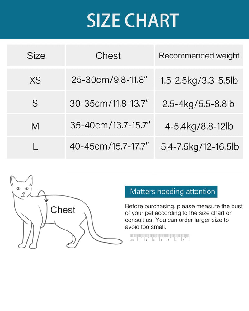 Heywean Cat Harness and Leash - Ultra Light Escape Proof Kitten Collar Cat Walking Jacket with Running Cushioning Soft and Comfortable Suitable for Puppies Rabbits Medium Turquoise - BeesActive Australia
