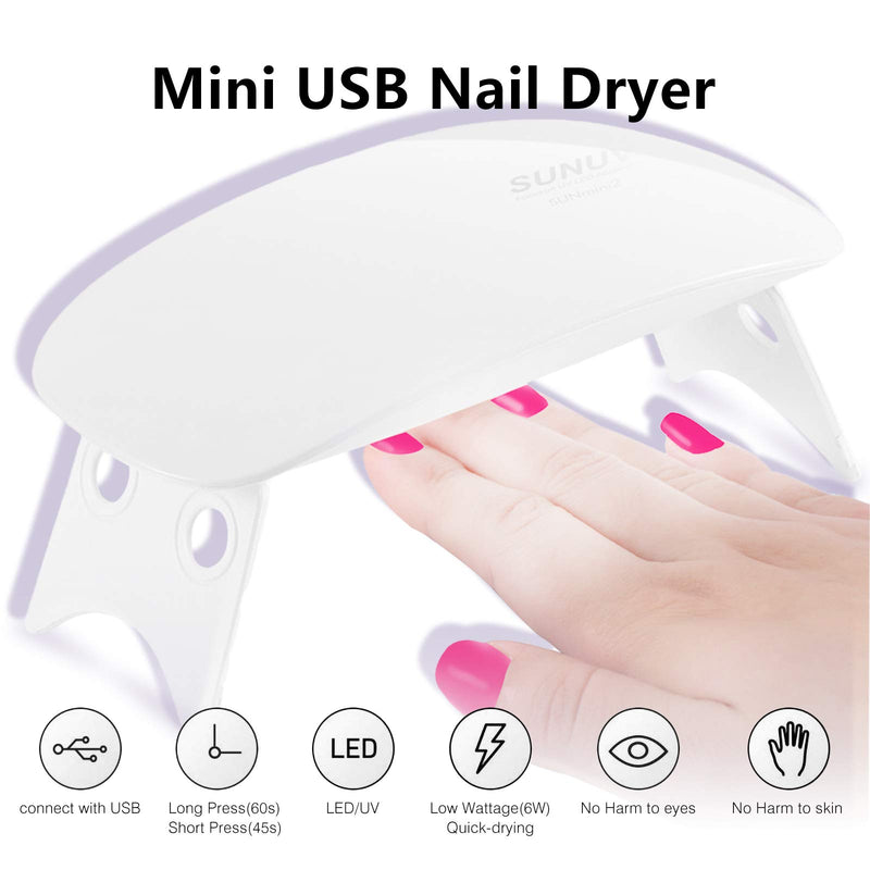 Yayoge Poly Gel Nail Kit with UV Lamp - 60ml Poly Nail Gel Nail Builder Gel Kit Pink Polly Jell Set with Silp Solution and White LED Lamp Manicure Tools for Nail Extension Nail Art DIY Salon and Home Pink gel with White lamp - BeesActive Australia