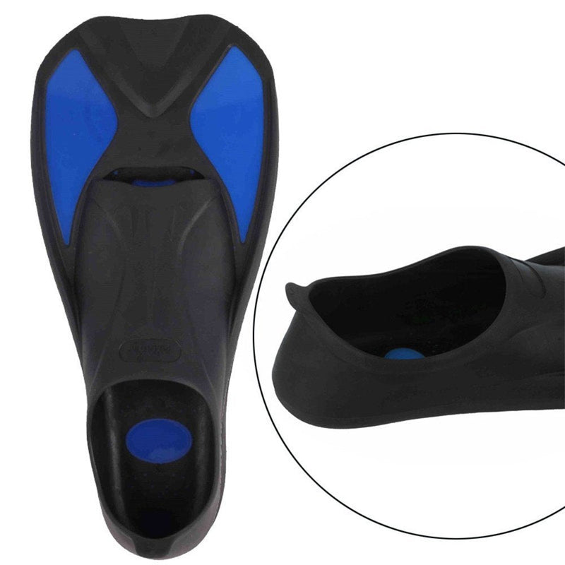 Atphfety Smart Short Blade Swim Fins for Training Swimming and Snorkeling blue X-Small - BeesActive Australia