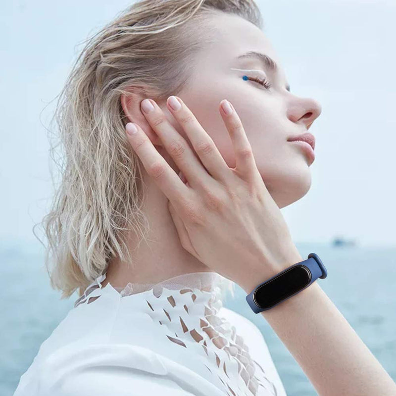 Pack 10 Bands for Xiaomi Mi Band 5 Straps/Xiaomi Mi Band 6 Straps/Amazfit Band 5 Straps, Soft Silicone Replacement Wristbands for Mi Band 5 & Mi Band 6 & Amazfit Band 5 Fitness Tracker (Pack 10) Pack 10 - BeesActive Australia